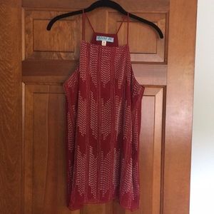Shimmery Red Tank/Blouse